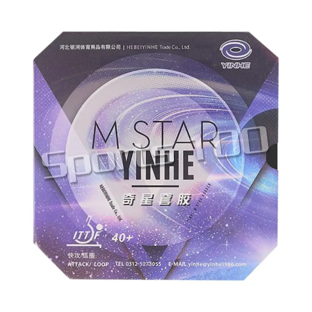 Yinhe M Star ATTACK Pips в настольном теннисе PingPong Резина с губкой высокой плотности 40 + l