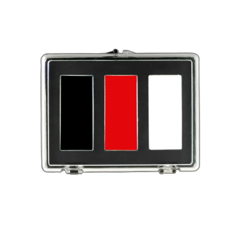 Краска для лица 3 цвета красный черный белый масляный пигмент временной