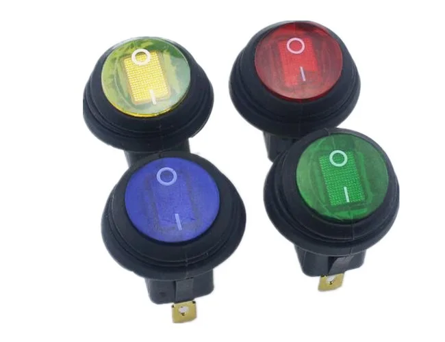 KCD1 2 пинов на включения/выключения кулисный переключатель SPST Водонепроницаемый