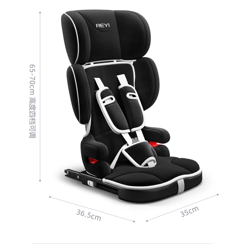 Universal Child Car Safety Seats Portable Folding Isofix Latch Baby Car Seat Baby Booster Seat For 9M-12 years Old enlarge