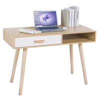 new nordic design computer desk white home office desktop game table wooden student bookshelf livingroom cafe leisure desk hwc
