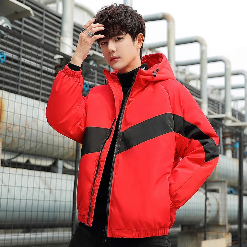 Winter New Men Parkas White Duck Down Jackets Men's Hooded Warm Thick Casual Down Coat Outdoor Streetwear Zipper Tops Clothing