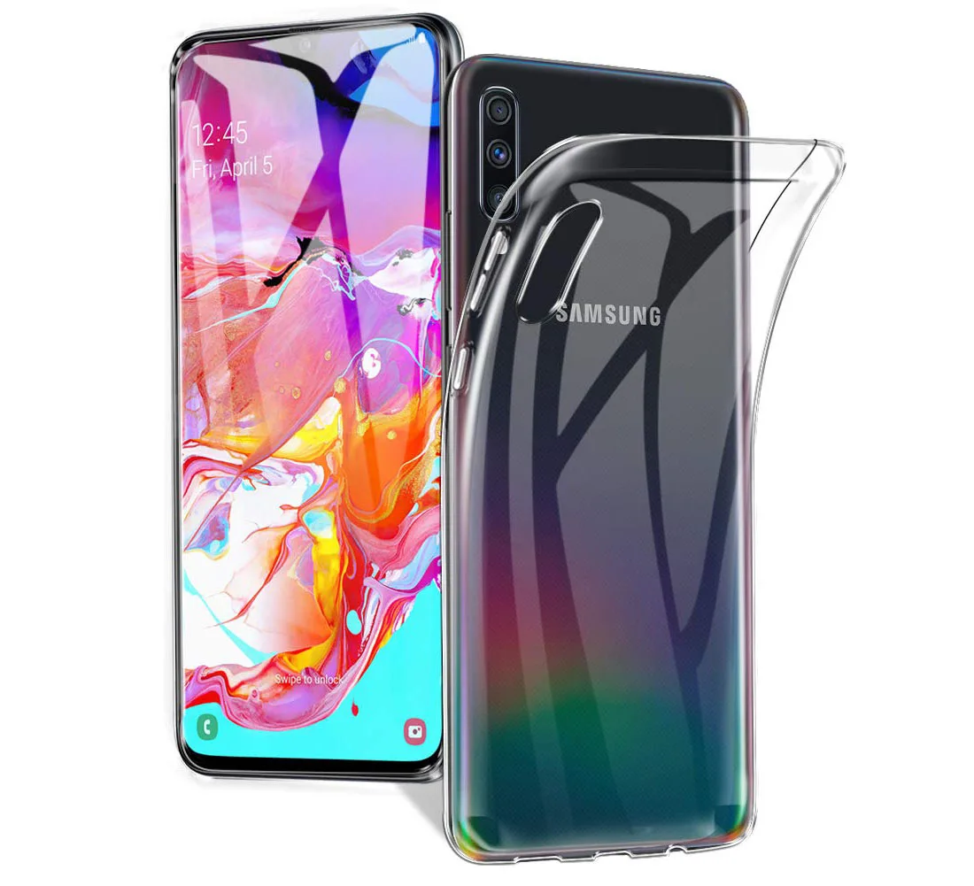 Прозрачный кремний Чехлы для samsung Galaxy A10 A20 A20e A30 A40 A50 A60 A70 A80 M10 M20 M30 M40 Мягкий ТПУ защитный чехол-накладка на заднюю панель