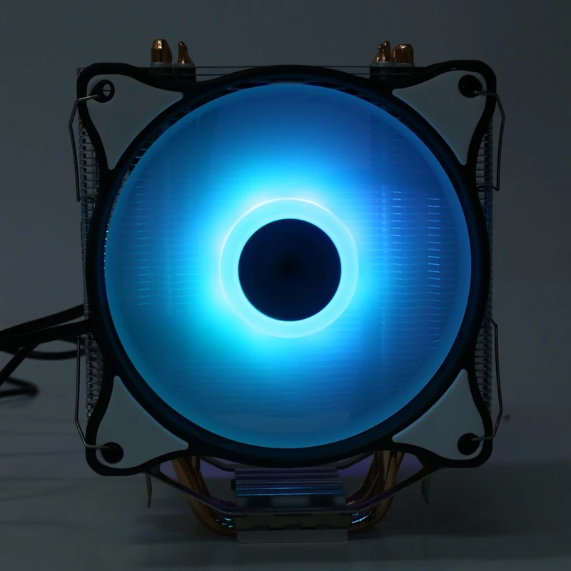WISENOVO T400 CPU Cooler 4 Pin Copper Tube 12cm Silent Dual Fan Suitable for AMD/1150/1151/1155/1156/775/1366 | Компьютеры и офис