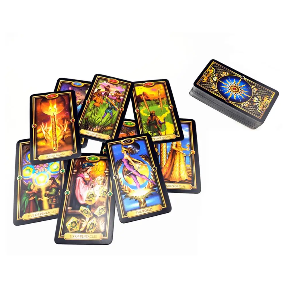 78 шт. карты Таро красивый комплект игральной макет лист справочник для