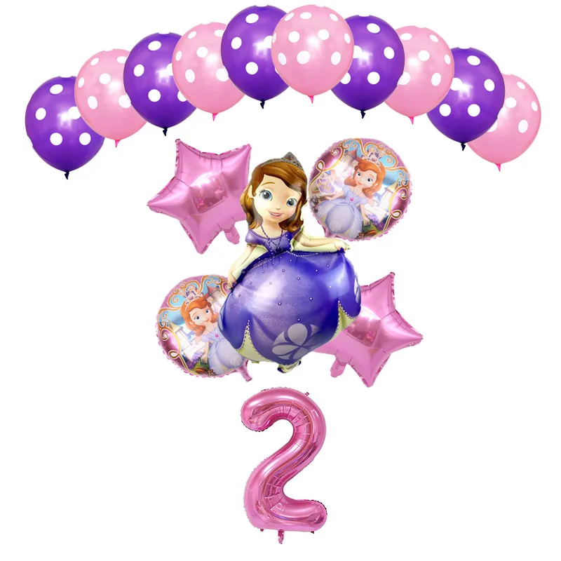 Набор из 16 предметов с изображением принцессы Софии тема для девочек День