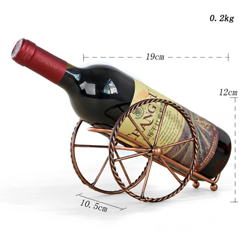 

Creativity Fort Model Iron Art Model Red Wine Rack Metal Crafts Home Decoration