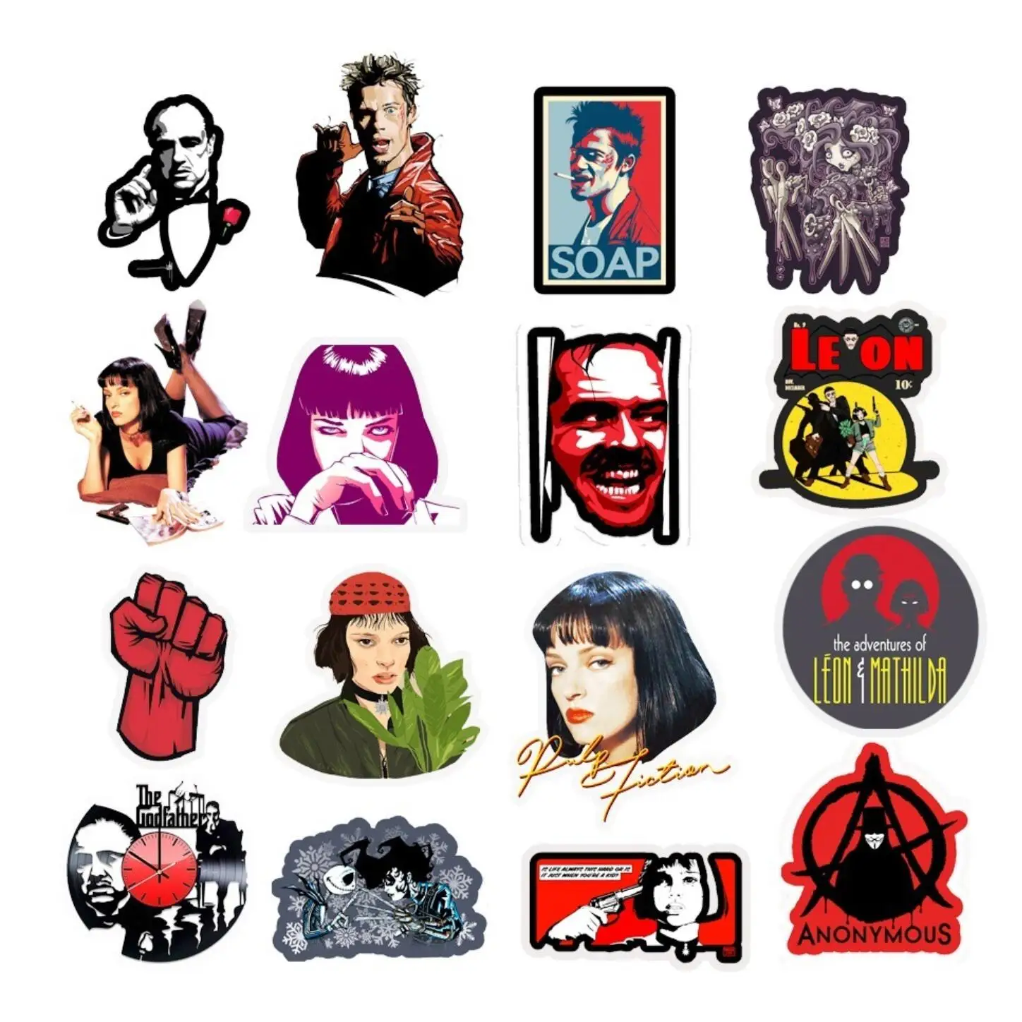 50 шт Смешанные классические Стикеры из фильмов целлюлозно фантастический Леон