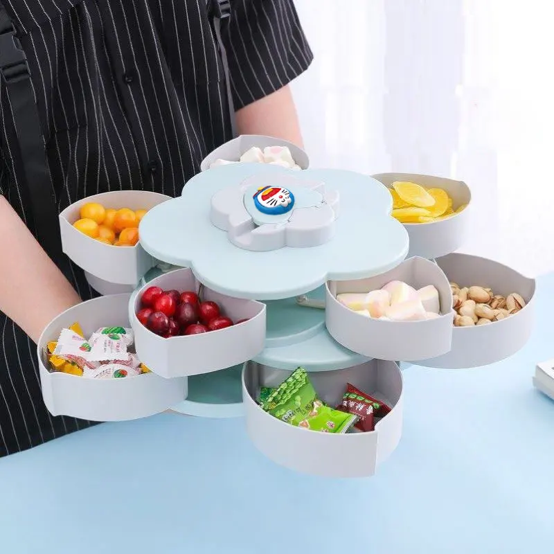 Hello kitty коробка для хранения мультипликационный Многофункциональный двухслойный