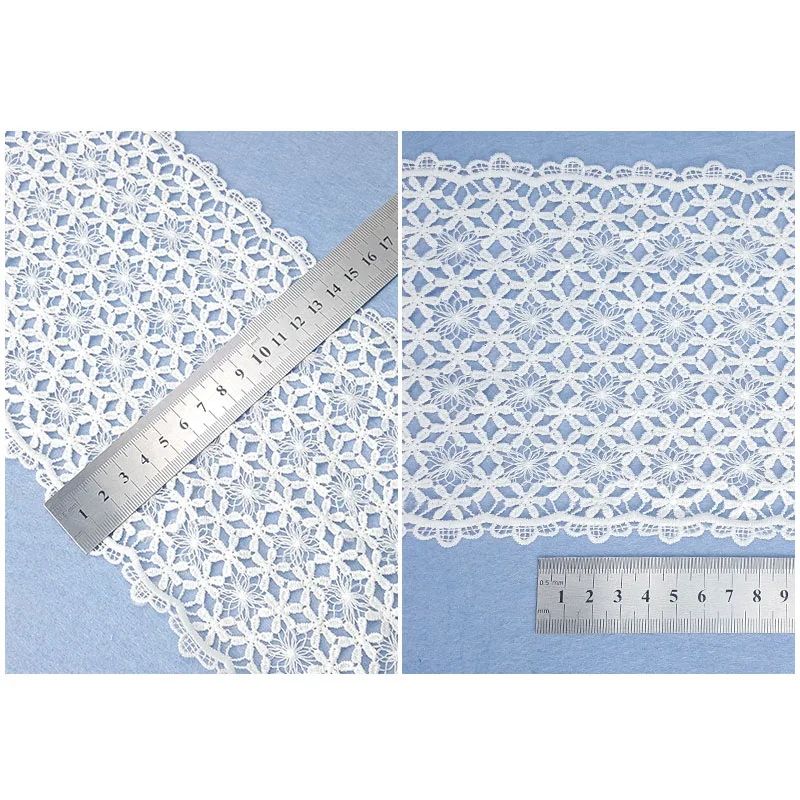 (7 ярдов/рулон) Высокое качество красивое вышитое кружево ленты индийская