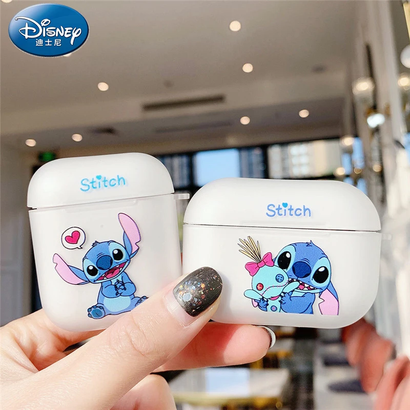 Чехол для наушников Apple Airpods Pro из ТПУ мультяшный Стич чехол Air pods 1 2 футляр