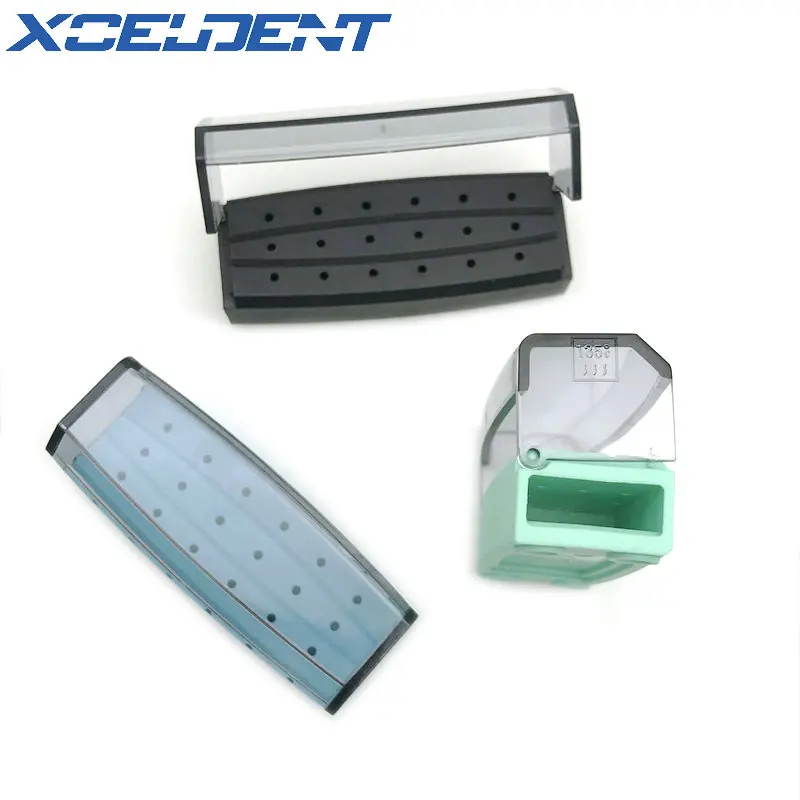 1 шт. стоматологический стерилизатор чехол пластмассы Бур коробка 18 отверстиями
