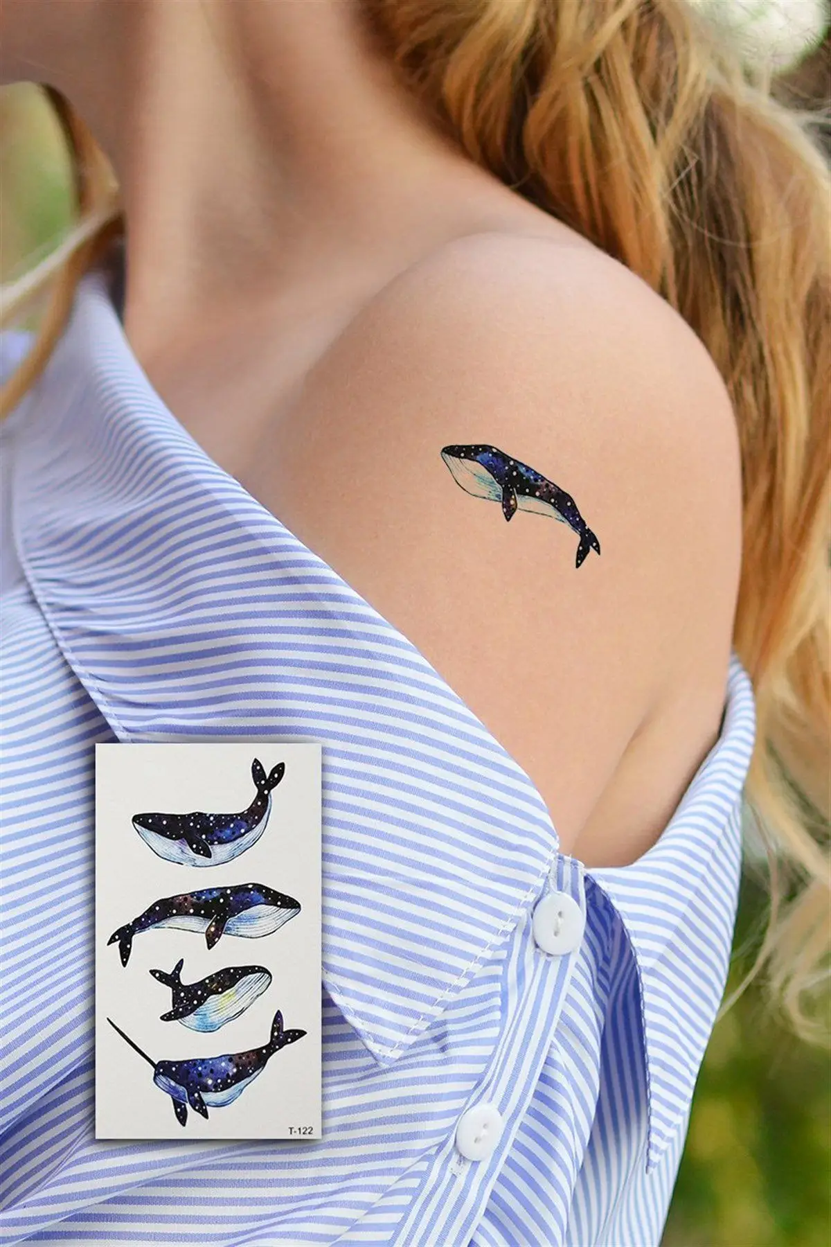 

Mini Whale Temporary Tattoo Tattoo