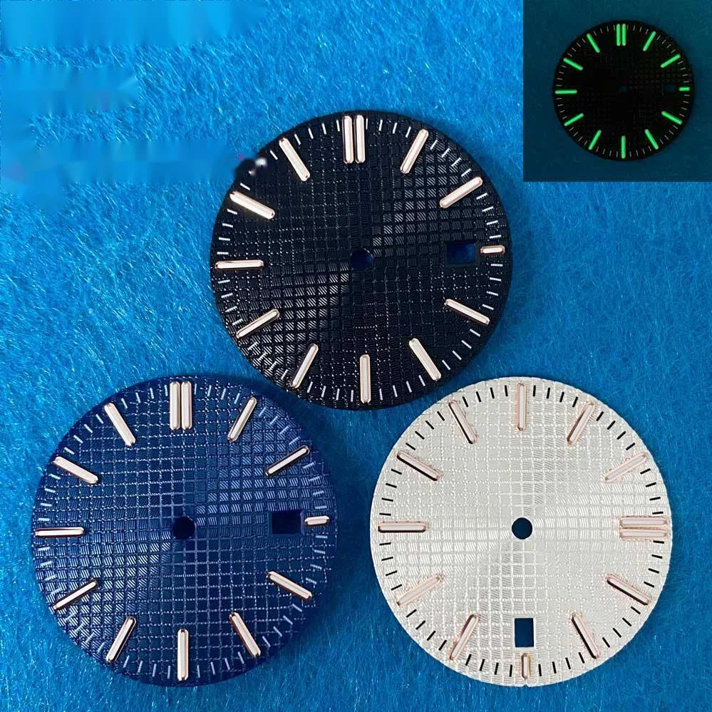 

Scratch Resistant Watch Dial Watch Accessory Diameter 31.5MM Suitable For Japanese NH35 Movement Green Luminous Easy To Install