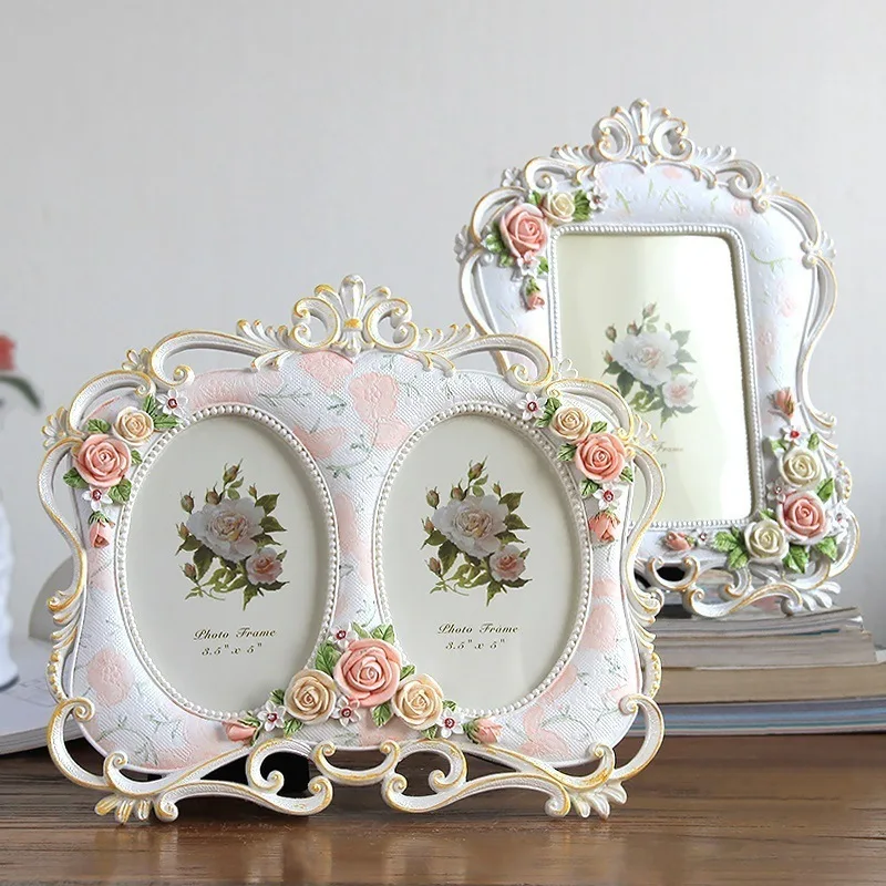 Фоторамка фоторамки цветок 5 дюймов 6 Офисная рамка украшение для дома | Дом и сад