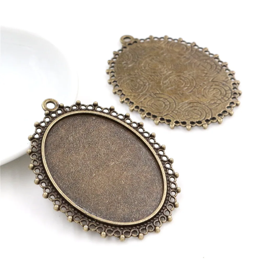 5 шт. 30x40 мм Внутренний размер античное серебро/позолота бронза 7 цветов пирсинг