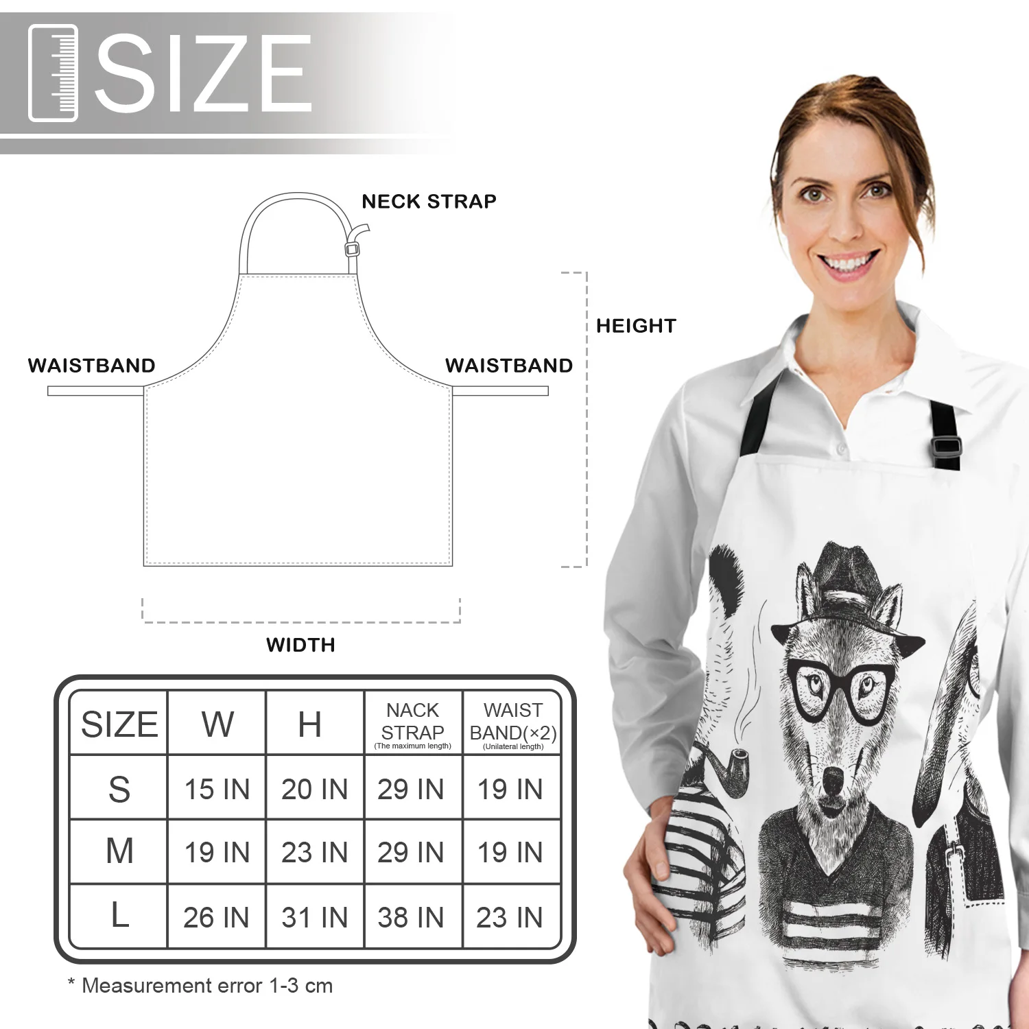 Кухонный Фартук лиса Панда Кролик животное художественная Персонификация Пежо