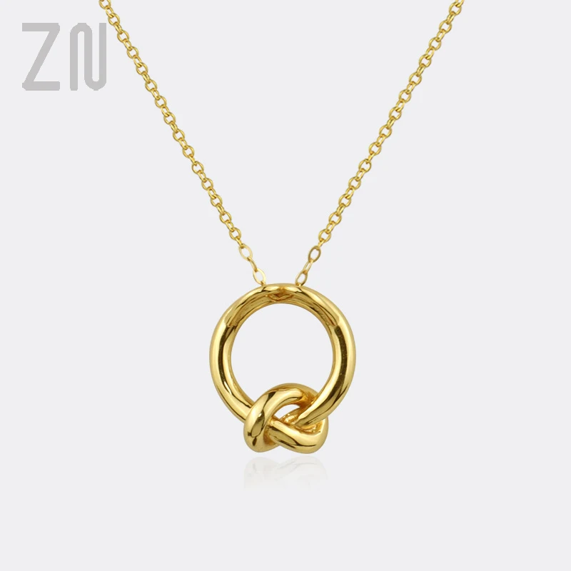 

ZN Europe and America Trendy Creative Knotted Pendant Necklaces for Women Fashion Design Jewelry Accessories Gifts