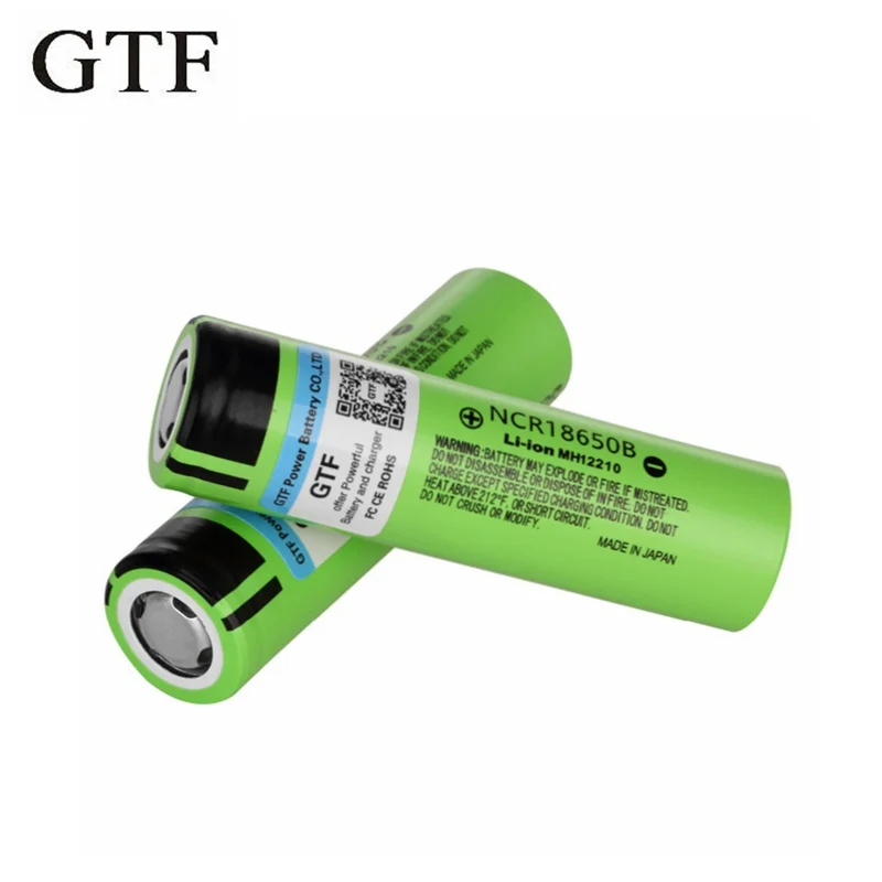 

NCR18650B GTF 3.7 V 3400 mAh 18650 Li-ion Lithium battery 18650 Rechargeable battery For Lantern Lighthouse batteries