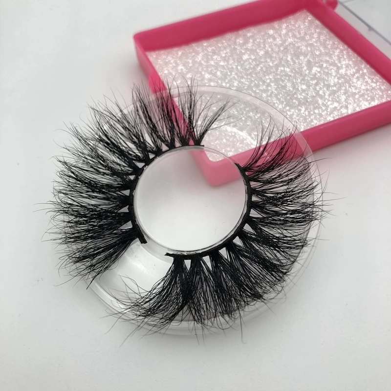 Норковые ресницы 100% без жестокости 25 мм дополнительной длины ручной работы