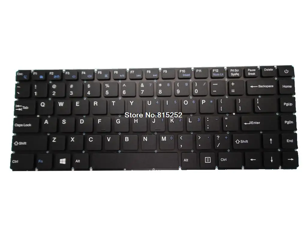 Клавиатура для ноутбука Планшет Digma eve 15 C419 ES5065EW, черная, без рамки, США