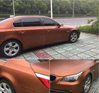 Коричневый кофейный Матовый Металлик Виниловая автомобильная пленка с воздушным пузырьком Хромовая матовая пленка для автомобиля Наклейка для Пинг 1,52x20 метров