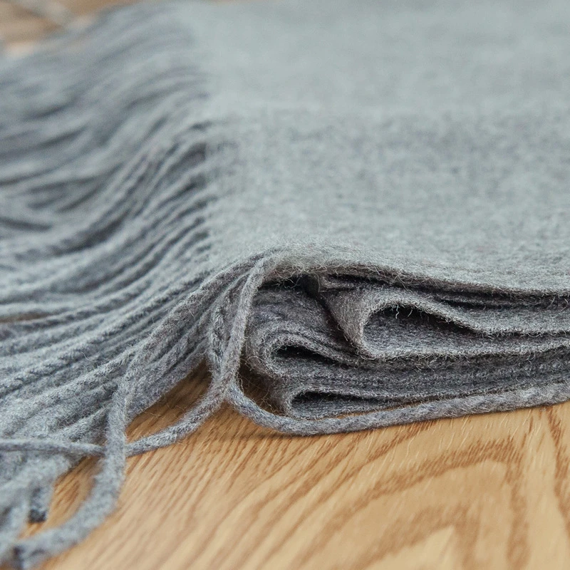 

Winter Women's Scarves Solid Color Cashmere with Tassel Autumn Soft Warm Lady Girls Wraps Thin Long Scarf Female Shawl Men Scarf