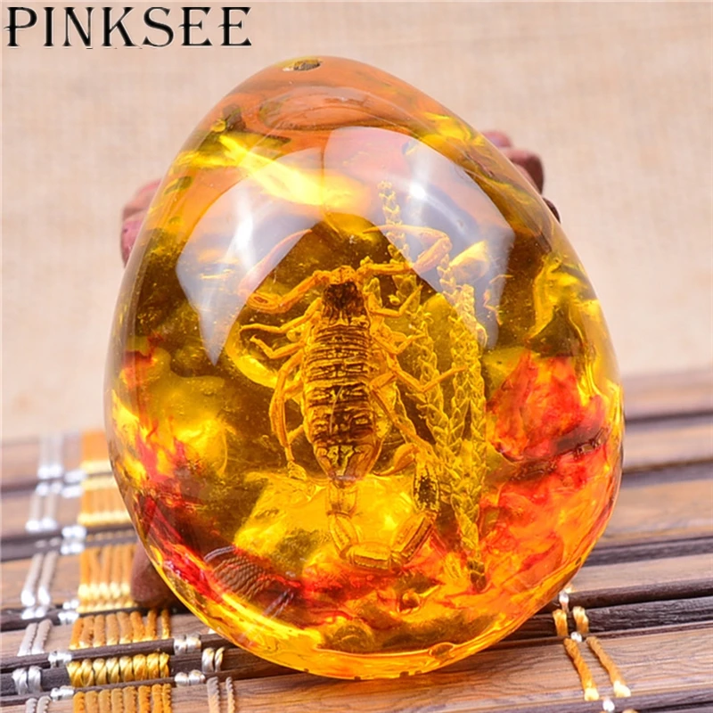 Новинка креативный кулон в виде скорпиона из смолы для женщин и мужчин |