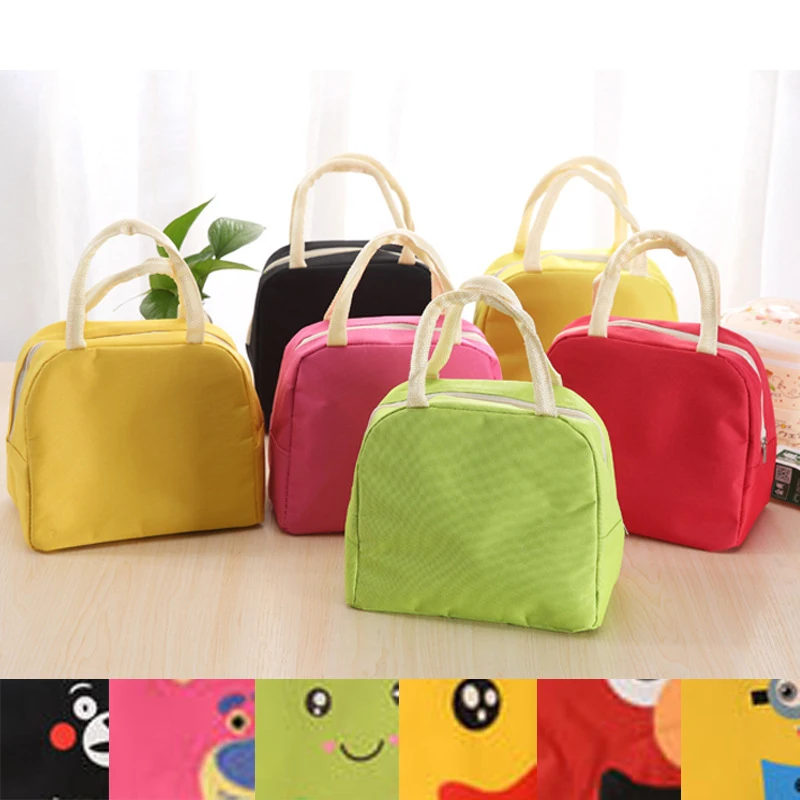 Женская сумка-холодильник, переносная, функциональная, в полоску, изолированная, термальная, для еды, пикника, для детей, холодильник, Ланч-бокс, сумка-тоут