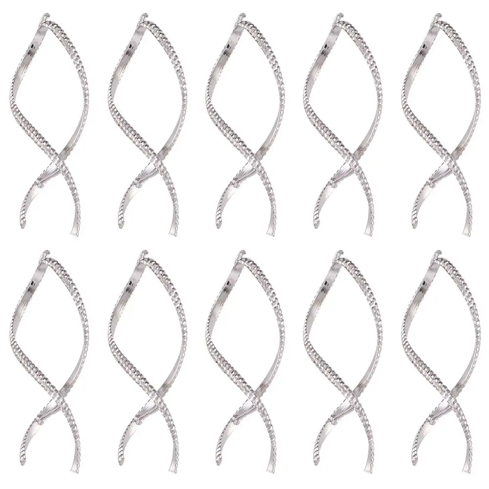 20 шт. латунные ледяные палочки и зажимные кулоны для ожерелья висячие серьги