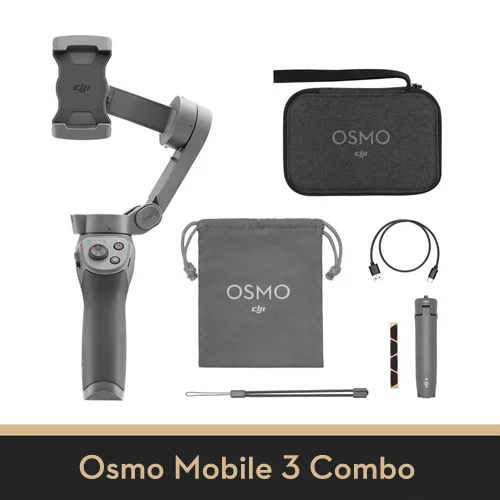 DJI Osmo Mobile 2 стабилизатор 3-осевой портативный монопод с шарнирным замком для смартфона GoPro(гладкая Activetrack следовать/Motionlaps/зум Управление - Цвет: OSMO Mobile 3 Combo