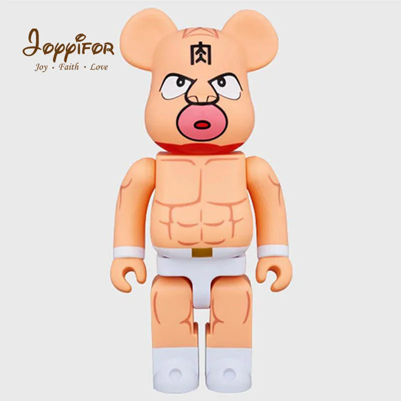 Лимонно-желтый 11 дюймов 400% Bearbricklys фигурки блок Медведь ПВХ прыгающий вампир Babybear Куклы Коллекционные модели игрушки для детей друзей - Цвет: Лимонно-желтый