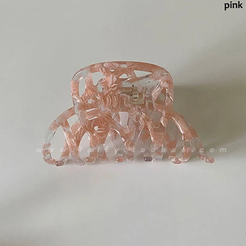 

Acetate hollowed out elegant temperament back head grasping clip high sense of hairpin hair accessories retro French shark clip