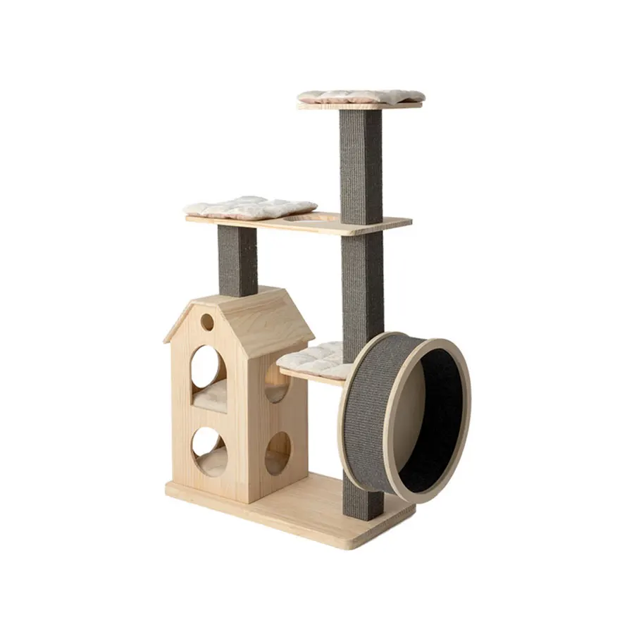 Импортная Большая рама для кошек из финской сосны домик скалолазания башня