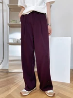 harem pants womens thin new style casual wide leg pants high waist straight leg suit pants