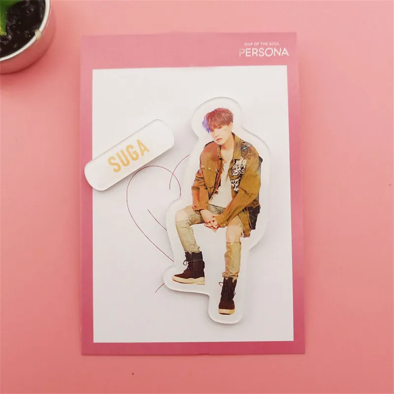 KPOP Bangtan мальчики карта душа Persona JUNG KOOK SUGA J-HOPE JIMIN Броши Булавки значки люби себя FH181