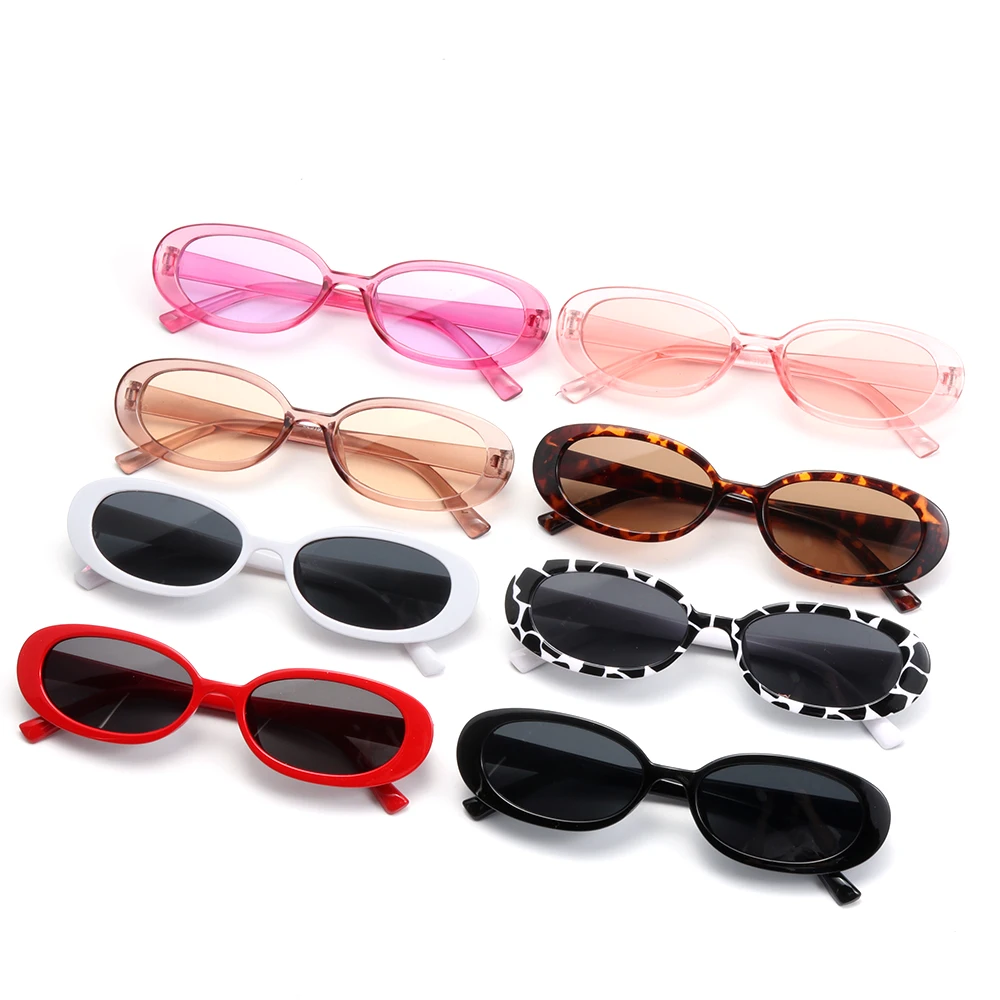 Солнцезащитные очки унисекс узкие в стиле ретро без оправы UV400 2021 | Автомобили и