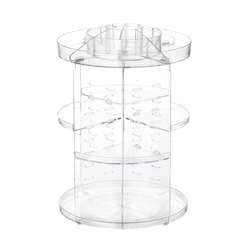 Спиннинг коробка для хранения косметики комод стеллаж офисных Deskstop органайзер