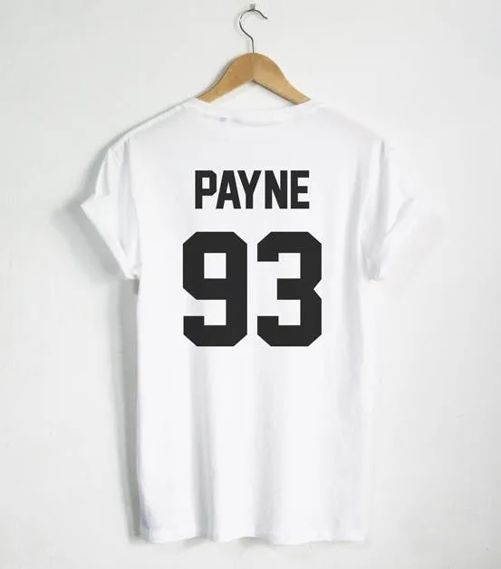 Женская футболка с буквенным принтом 93 Payne 2020 модная уличная в стиле Харадзюку