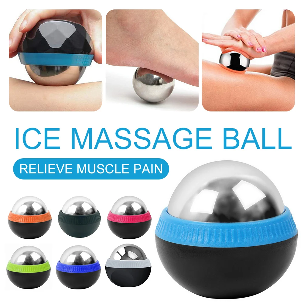 

Ice Cold Massage Roller Balls Hip Back Neck Legs Stress Release Body Massager Therapy Ball for Easy Safety Working-out Massager
