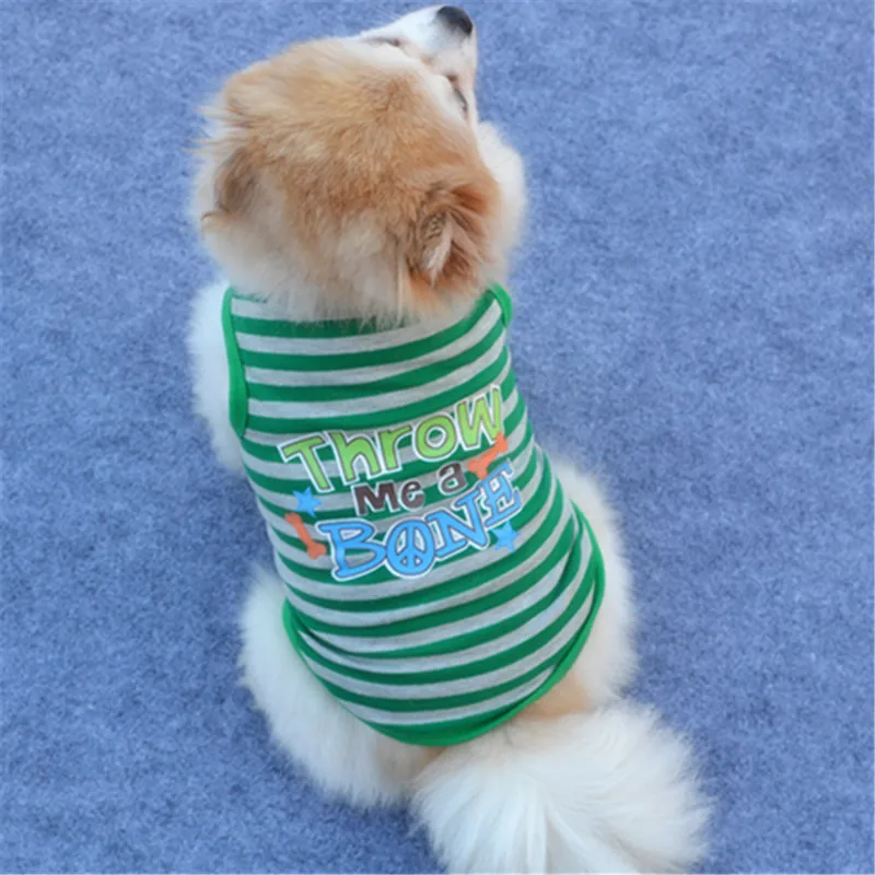 

Classic Pet Accessories Supplies Stripe Style Cat Vest Dog T-Shirt Cotton Material Soft Keep Warm Fashion Breathable Comfortable