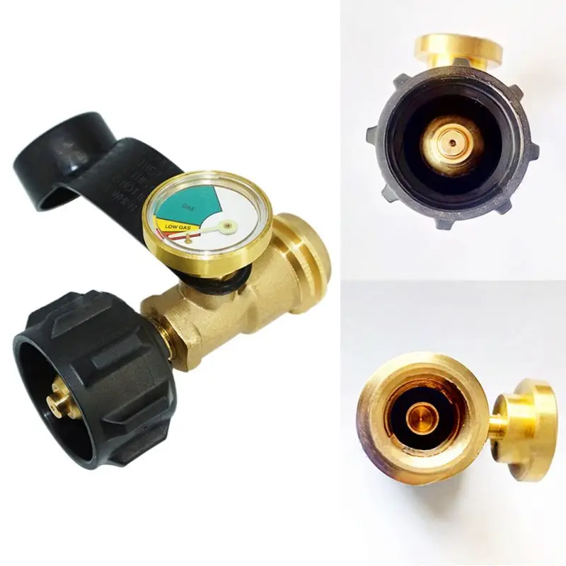 

Universal BBQ Gas Propane Pressure Brass Gauge Tank RV Pressure Gauge Level Hot New
