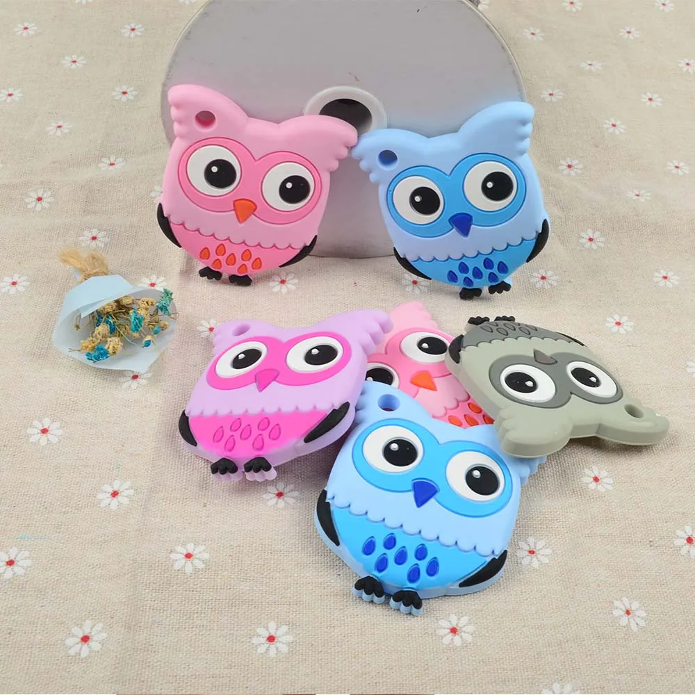 Силиконовая подвеска LOFCA Сова соска 10 шт. украшение из искусственного пищевого