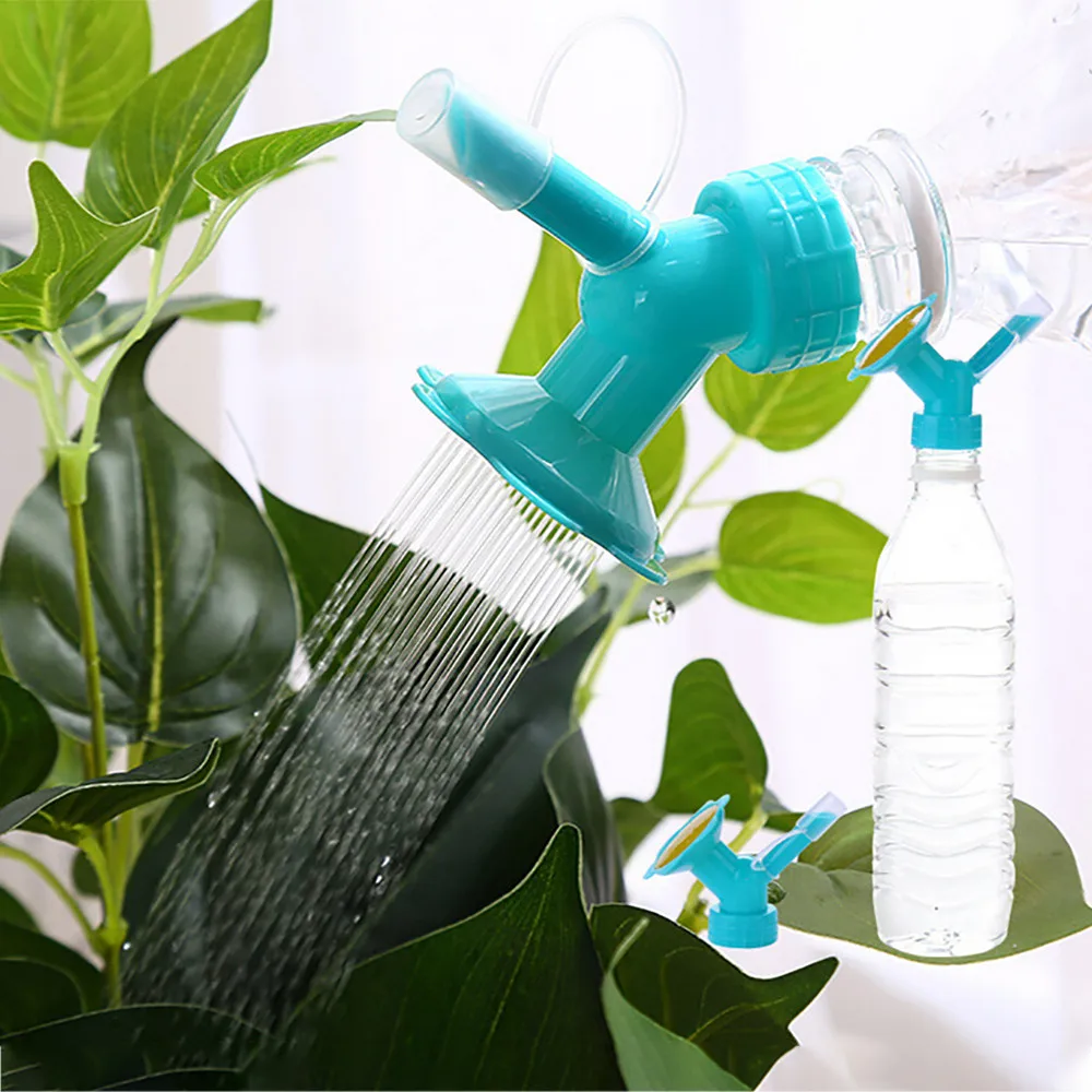 

2in1 Plastic Sprinkler Nozzle For Flower Waterers Bottle Watering Cans Sprinkler Garden Flower Plant Water Sprinkler Household