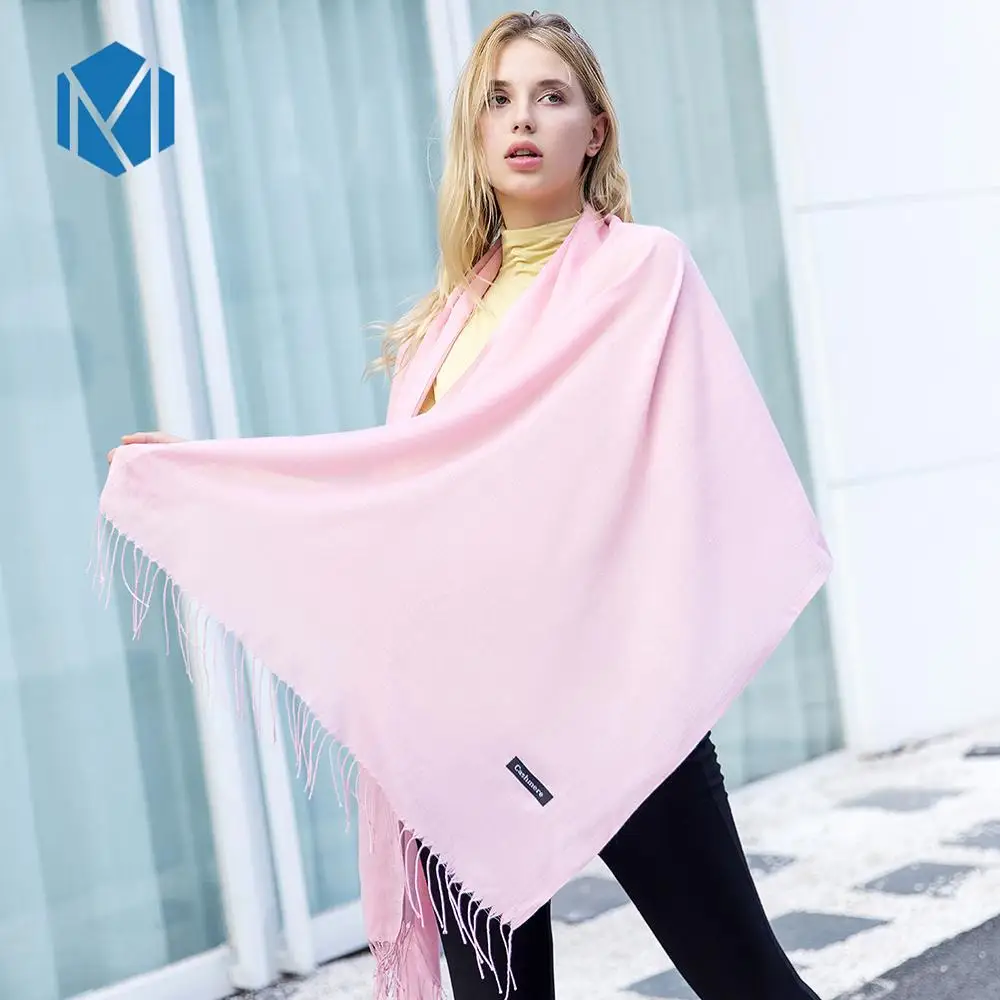 M MISM мягкий 70 9 дюйма/180 см зимний однотонный шарф женские модные шарфы Роскошные