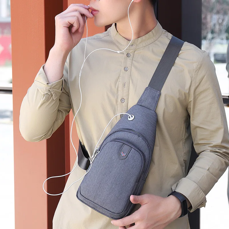 Нагрудная сумка Мужская Новая повседневная Водонепроницаемая мини-сумка