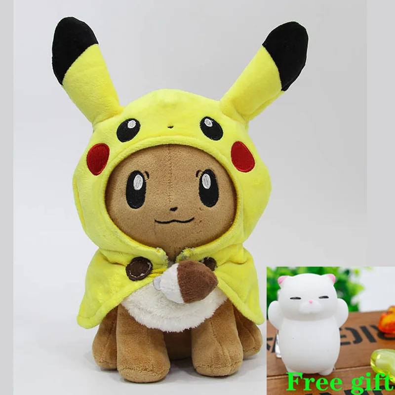 30 см карманные животные Пикачу Косплей Evee плюшевые игрушки Gengar мягкие куклы с