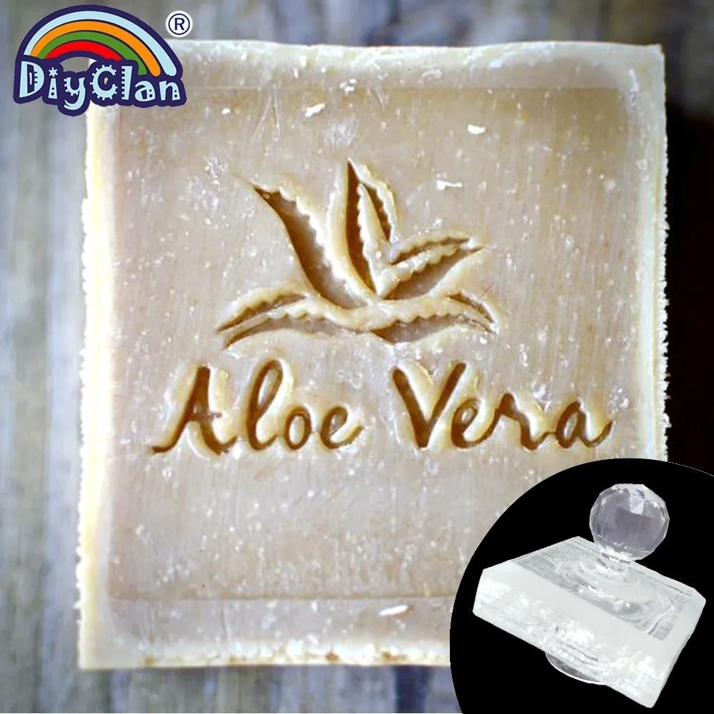 Натуральное мыло с алоэ печать штампов серия растение ручной работы