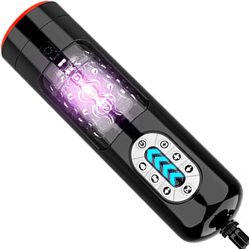 Latest Male Masturbation Cup Intelligent Pronunciation Automatic Telescopic Rotating Squirm Heating Vagina Pocket Pussy Sex Toy | Красота и