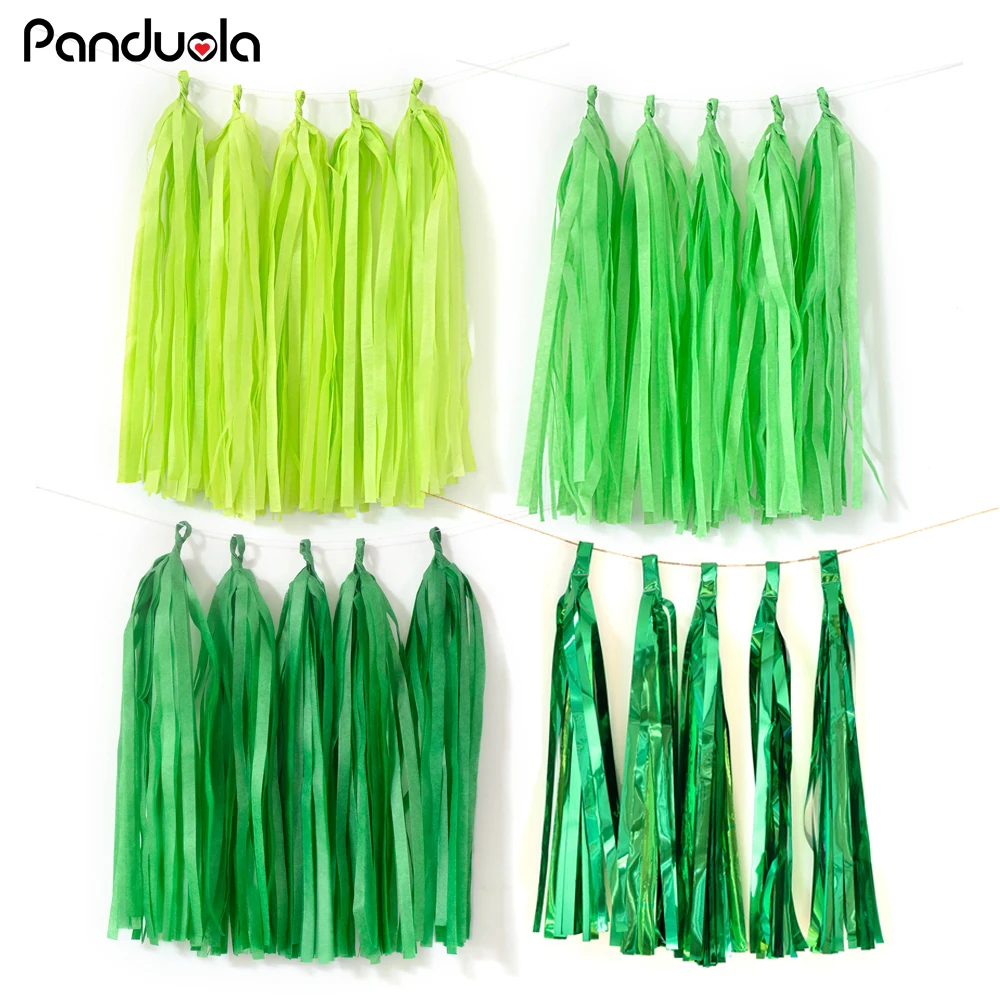 Гирлянда из папиросной бумаги с кистями для маленьких мальчиков динозавром